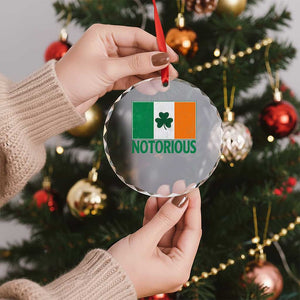Irish Pride Boxing Fighting Notorious Crystal Glass Ornament Vintage Ireland Flag Irish Retro Throwback TS10 Print Your Wear