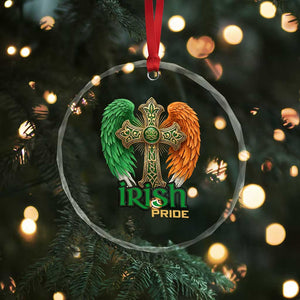 Irish Pride Celtic Cross Crystal Glass Ornament Christian Gift TS12 Print Your Wear