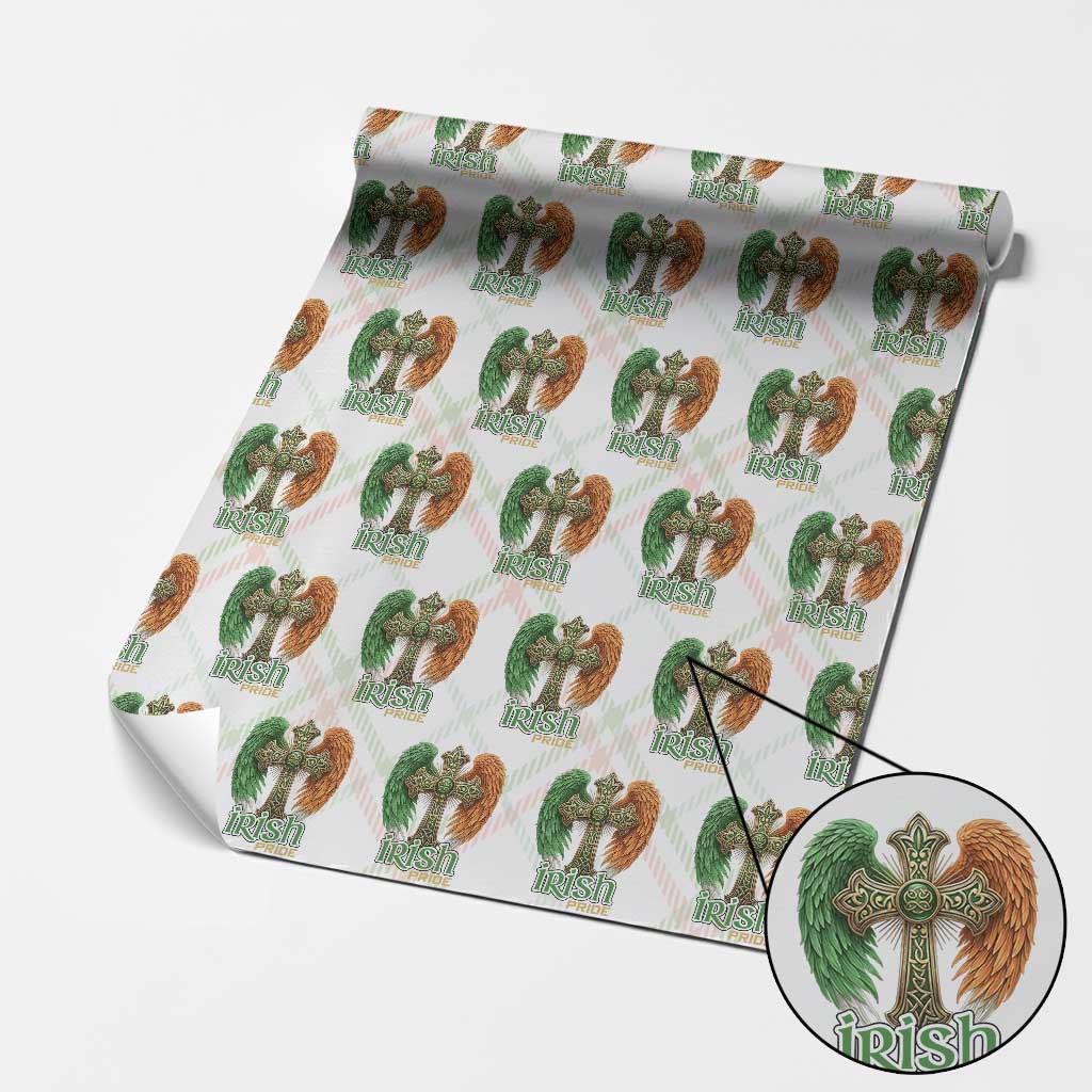 Irish Pride Celtic Cross Wrapping Paper Roll Christian Gift TS12 Christmas Plaid Print Your Wear