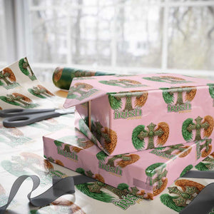 Irish Pride Celtic Cross Wrapping Paper Roll Christian Gift TS12 Light Pink Print Your Wear
