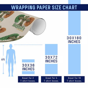Irish Pride Celtic Cross Wrapping Paper Roll Christian Gift TS12 Print Your Wear