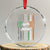 Irish Pride Crystal Glass Ornament American Flag Celtic Cross St Patricks Day - Print Your Wear