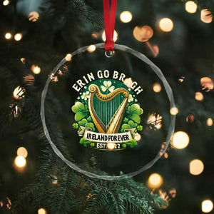Irish Pride Crystal Glass Ornament Ireland Forever Erin Go Bragh Est 1922 Harp Shamrock TS11 Print Your Wear