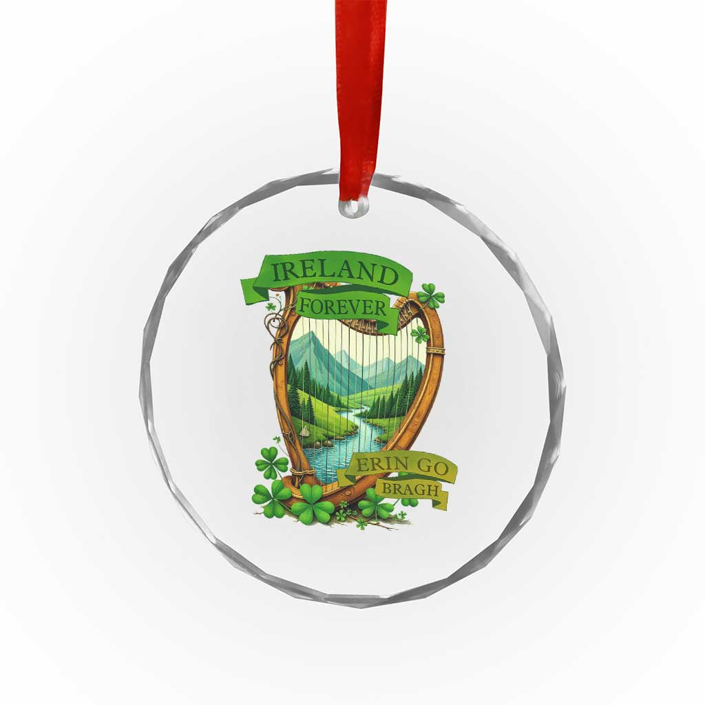 Irish Pride Crystal Glass Ornament Ireland Forever Erin Go Bragh Harp Shamrock TS11 Print Your Wear