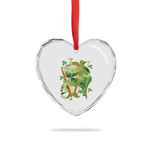 Irish Pride Heart Crystal Glass Ornament Erin Go Bragh Harp Shamrock St Patrick's Day TS11 Print Your Wear