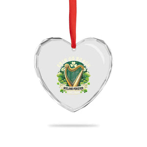 Irish Pride Heart Crystal Glass Ornament Ireland Forever Erin Go Bragh Est 1922 Harp Shamrock TS11 Print Your Wear