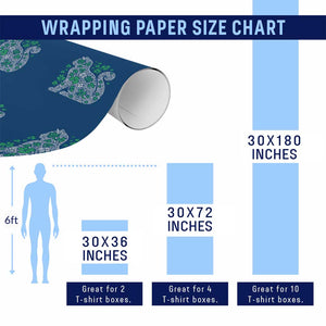 Irish Shamrock Cat Graphic Wrapping Paper Roll Saint Patrick Day for Cat Lovers TS02 Print Your Wear