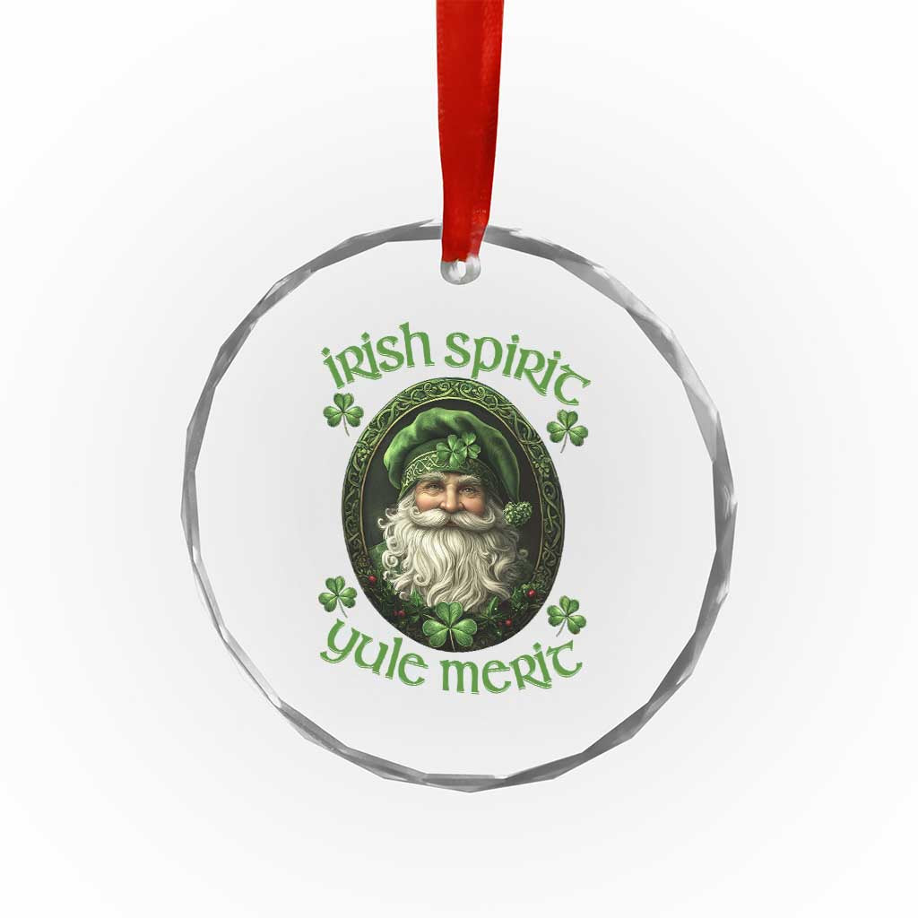 Irish Spirit Yule Merit Crystal Glass Ornament TS09 Print Your Wear