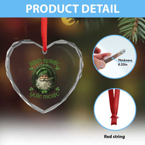 Irish Spirit Yule Merit Heart Crystal Glass Ornament TS09 Print Your Wear