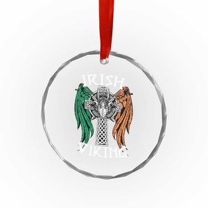 Irish Viking Crystal Glass Ornament Vintage Shamrock Celtic Viking Skull TS11 Print Your Wear
