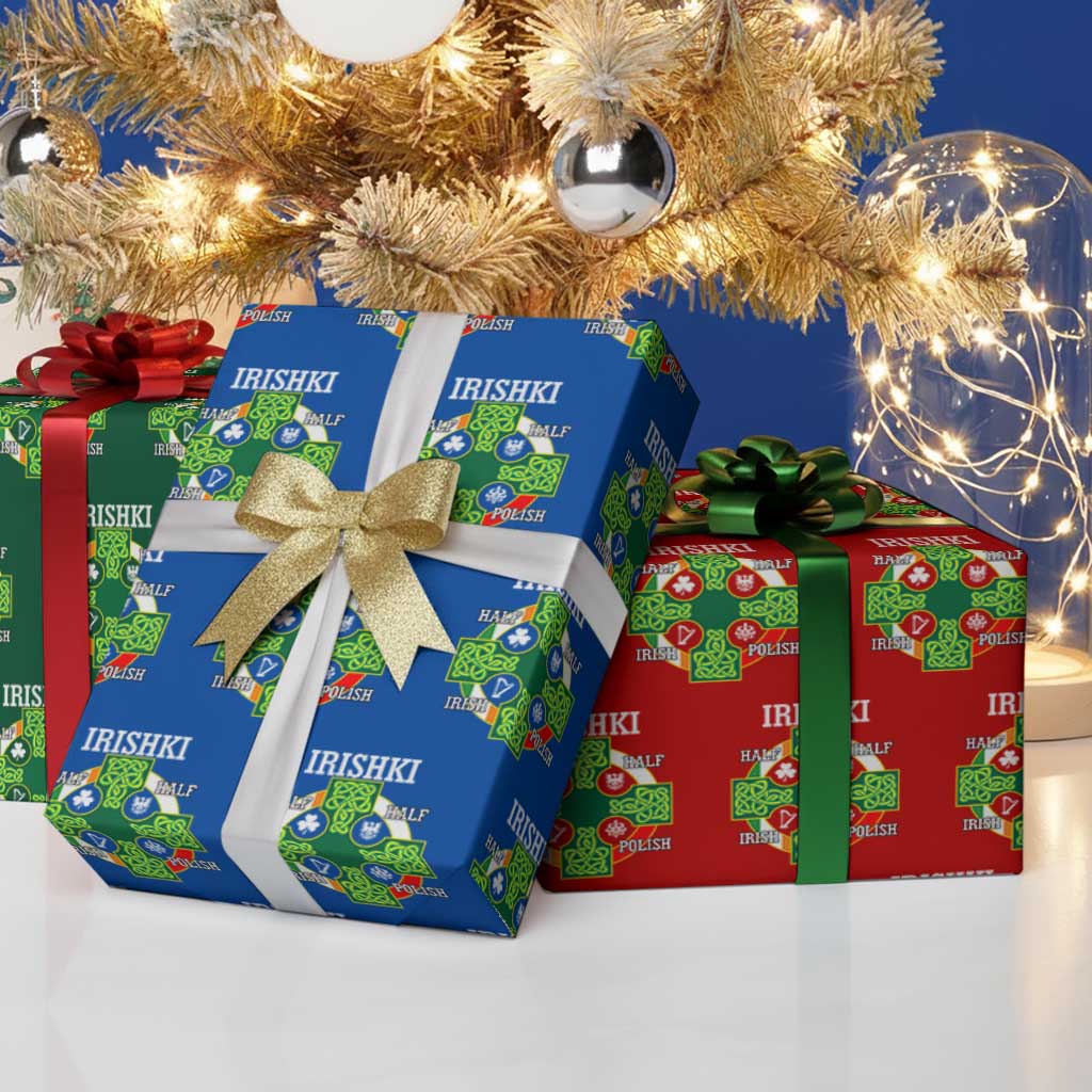 Irishki Half Irish Half Polish Wrapping Paper Roll Celtic Cross St Patricks TS11 Print Your Wear
