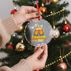 It Is A Labeer Day Crystal Glass Ornament Beer Drinking Labor Day Party Gift