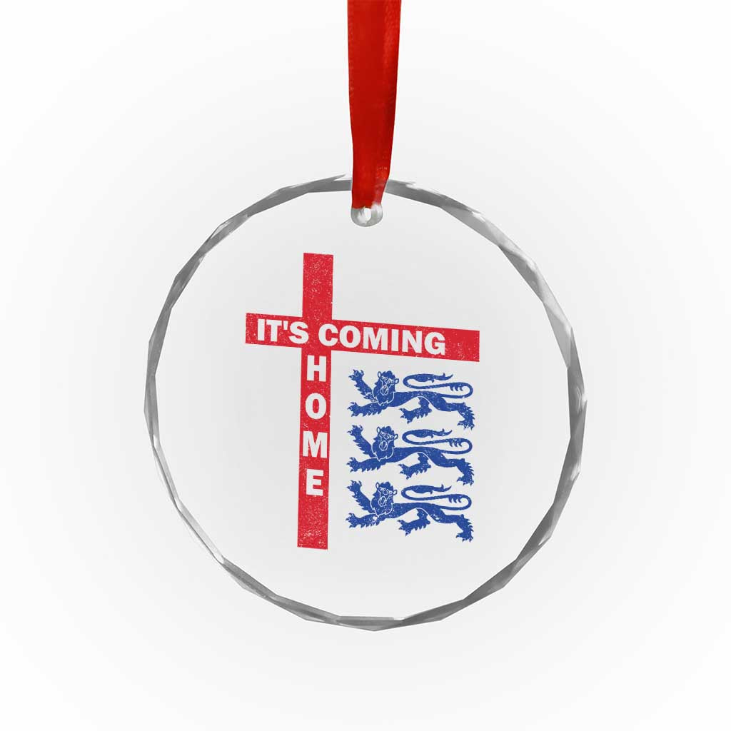 It Is Coming Home England Football Crystal Glass Ornament St George Cross Three Lions TS11 Print Your Wear