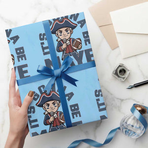 It Is Gonna Be Maye Wrapping Paper Roll Funny QB Sport Fan TS12 Light Blue Print Your Wear