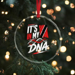 It Is in My DNA Trinidad and Tobago Crystal Glass Ornament Trinidadian Flag Roots