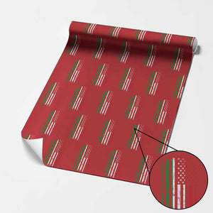Italian American Flag Wrapping Paper Roll Retro Italian Family Italy Flag TS10 Red Print Your Wear