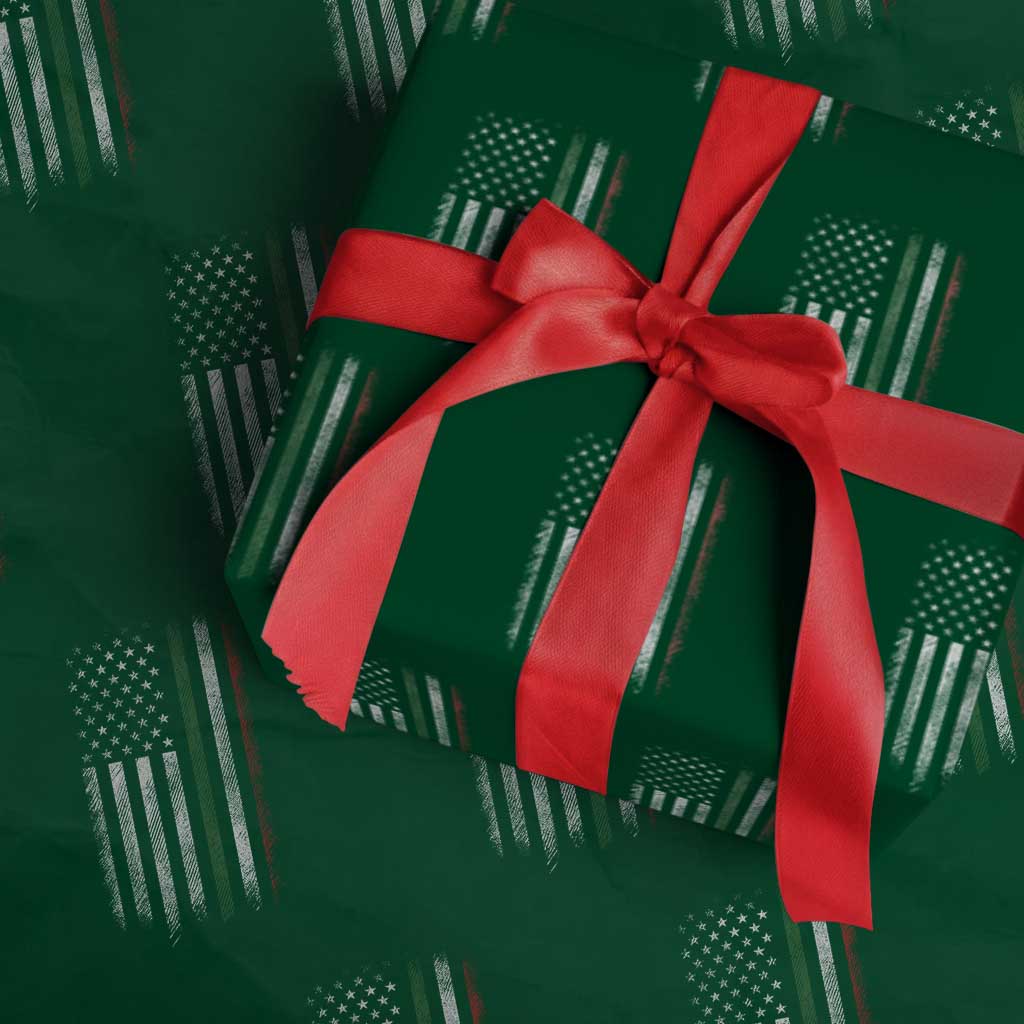 Italian American Flag Wrapping Paper Roll Retro Italy Flag Italian Family TS10 Green Print Your Wear
