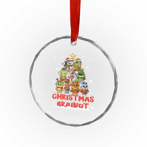 Italian Brainrot Christmas Tree Meme Crystal Glass Ornament TS14 Print Your Wear