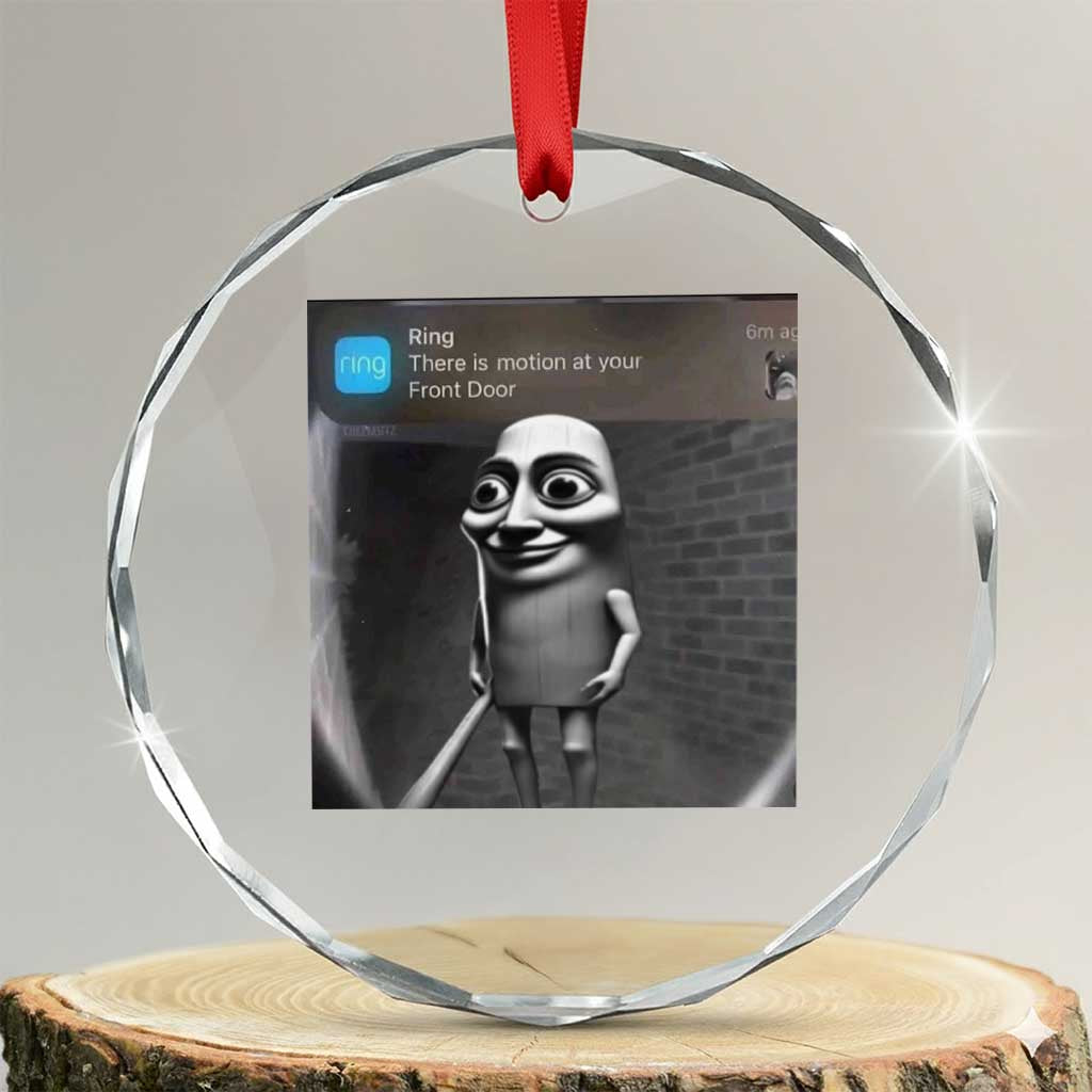Italian Brainrot Tung Tung Tung Sahur Crystal Glass Ornament Internet Memes Ring with Motion TS10 Transparent Glass 3'' Circle Print Your Wear