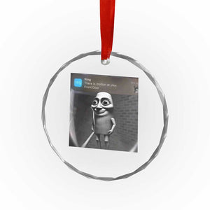 Italian Brainrot Tung Tung Tung Sahur Crystal Glass Ornament Internet Memes Ring with Motion TS10 Print Your Wear