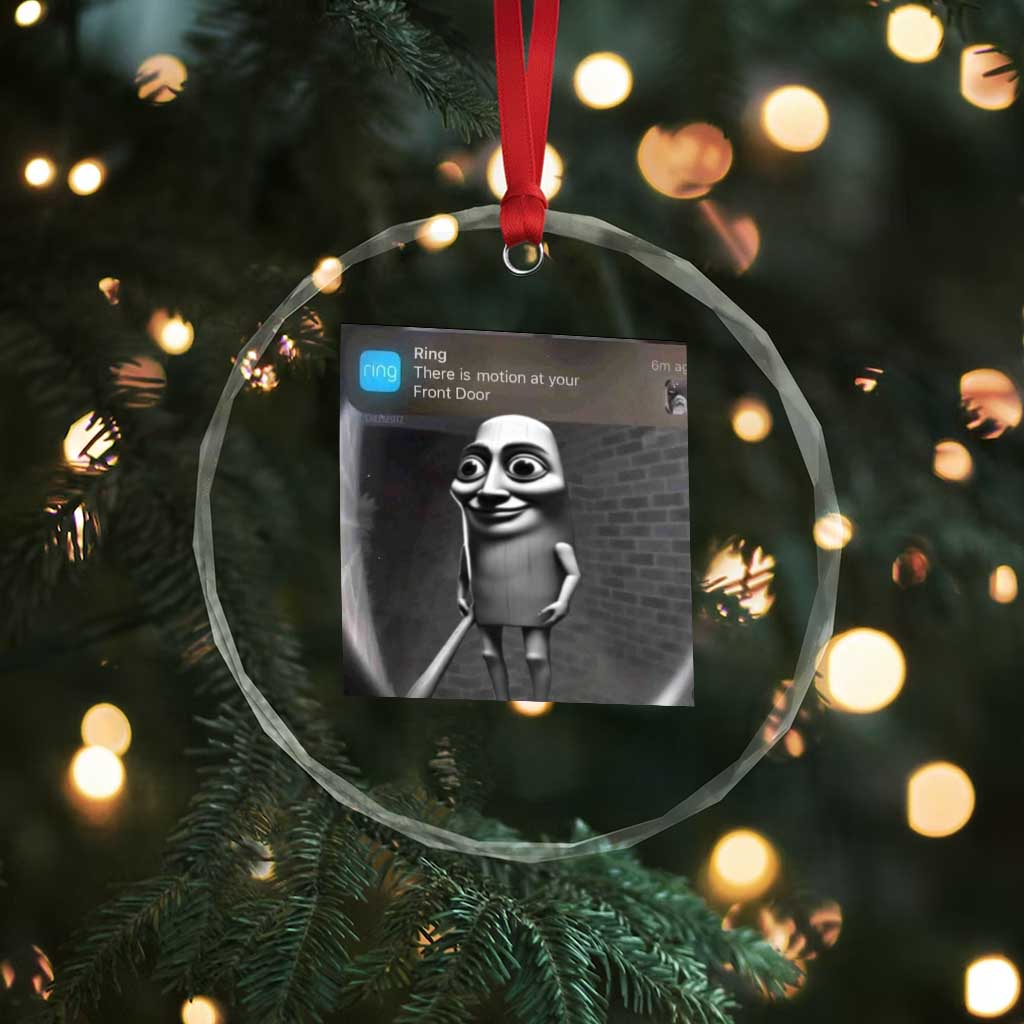 Italian Brainrot Tung Tung Tung Sahur Crystal Glass Ornament Internet Memes Ring with Motion TS10 Print Your Wear