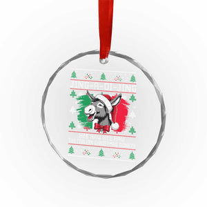 Italian Christmas Donkey Crystal Glass Ornament Jing a Di Jing Dominick the Ugly Christmas TS10 Print Your Wear
