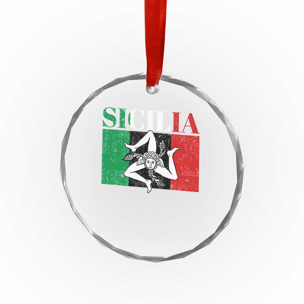 Italian Flag Crystal Glass Ornament Pisa Tower Colosseum Classic Scooter Retro TS10 Print Your Wear