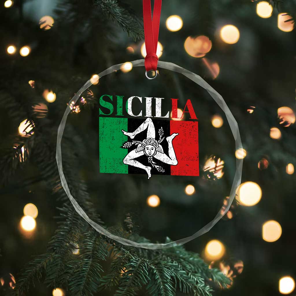 Italian Flag Crystal Glass Ornament Pisa Tower Colosseum Classic Scooter Retro TS10 Print Your Wear