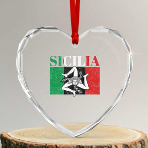 Italian Flag Heart Crystal Glass Ornament Pisa Tower Colosseum Classic Scooter Retro TS10 Transparent Glass 3'' Heart Print Your Wear