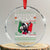 Italian Xmas Donkey Crystal Glass Ornament Funny Jing A Di Jing Hee Haw Italy Flag TS02 Transparent Glass 3'' Circle Print Your Wear