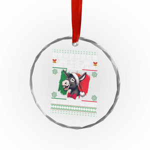 Italian Xmas Donkey Crystal Glass Ornament Funny Jing A Di Jing Hee Haw Italy Flag TS02 Print Your Wear