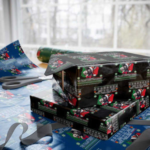 Italian Xmas Donkey Wrapping Paper Roll Funny Jing A Di Jing Hee Haw Italy Flag TS02 Black Print Your Wear