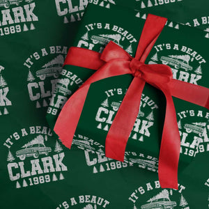 It's a Beaut Clark Wrapping Paper Roll Funny Christmas Vacation TS10 Green Print Your Wear