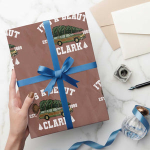 Its A Beaut Clark Wrapping Paper Roll Funny Christmas Vacation Holiday Movie TS11 Mocha Print Your Wear