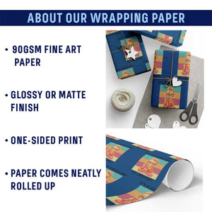 Its A Good Day To Crochet Wrapping Paper Roll Crochet Mom Gift TS12 Print Your Wear