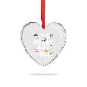 It's Derby Day Y'All Heart Crystal Glass Ornament Retro Groovy KY Horse Racing TS02 Print Your Wear
