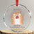 Its Fine I am Fine Everything is Fine Funny Cat Lover Crystal Glass Ornament TS12 Transparent Glass 3'' Circle Print Your Wear