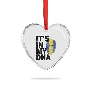 It's In My DNA Barbados Barbadian Heart Crystal Glass Ornament Pride Heritage Patriotic Gift TS10 Print Your Wear
