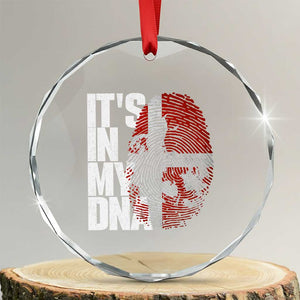 It's in My DNA Crystal Glass Ornament Denmark Map Flag Danish Gift
