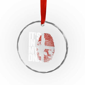 It's in My DNA Crystal Glass Ornament Denmark Map Flag Danish Gift