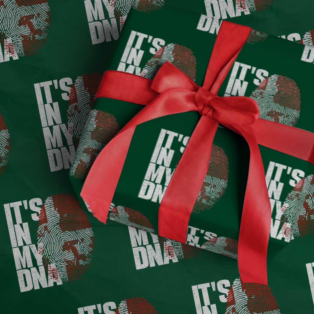 It's in My DNA Wrapping Paper Roll Denmark Map Flag Danish Gift TS14 Green Print Your Wear