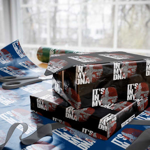 It's in My DNA Wrapping Paper Roll Denmark Map Flag Danish Gift