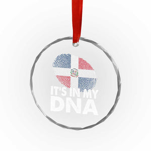 It's in My DNA Dominican Flag Crystal Glass Ornament TS10 Print Your Wear