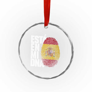It's in My DNA Espana Spain Spanish Flag Pride Crystal Glass Ornament TS14 Print Your Wear