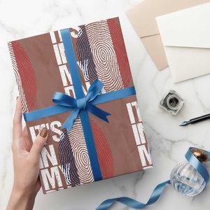 It's in My DNA France French Flag Wrapping Paper Roll TS14 Mocha Print Your Wear