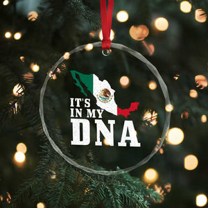 It's in My DNA Mexican Proud Hispanic Gift Mexico Flag Crystal Glass Ornament TS14 Print Your Wear