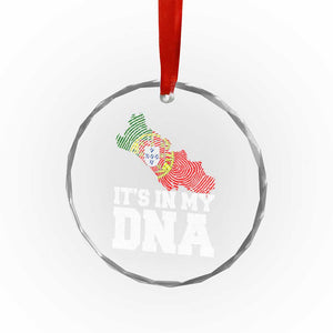 Its in My DNA Portugal Crystal Glass Ornament Portuguese Flag Portugal Boy Girl Gift - Print Your Wear