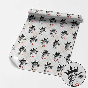 Its My 20th Birthday Wrapping Paper Roll Birthday Queen Crown Gift For Women