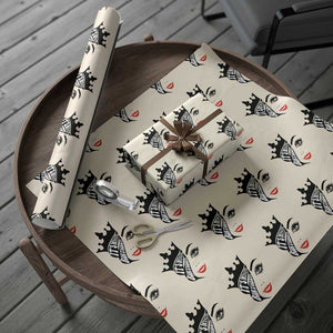 Its My 45th Birthday Wrapping Paper Roll Birthday Queen Crown Gift For Women