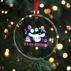 Its My Birthday Crystal Glass Ornament Girl Party Funny Bday Family Party TS10 Print Your Wear